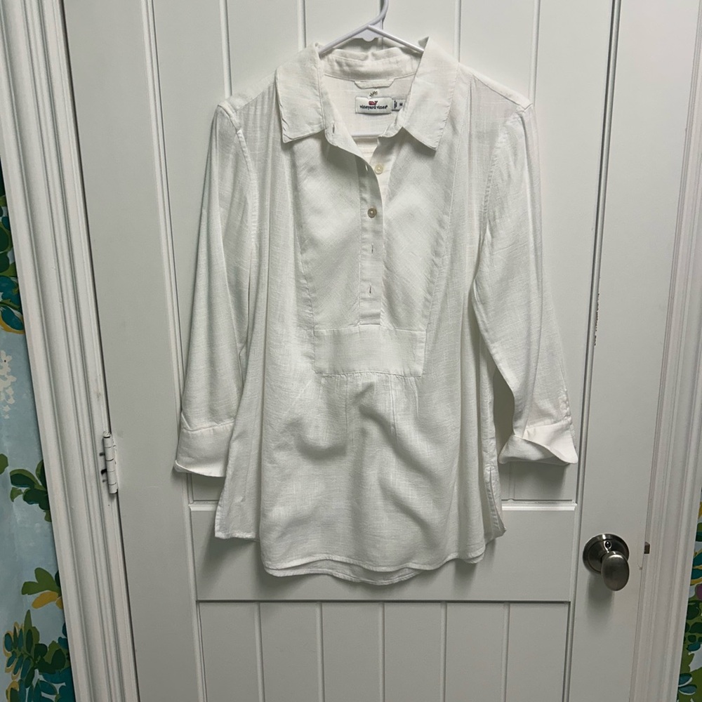 Vineyard Vines White Tunic Blouse